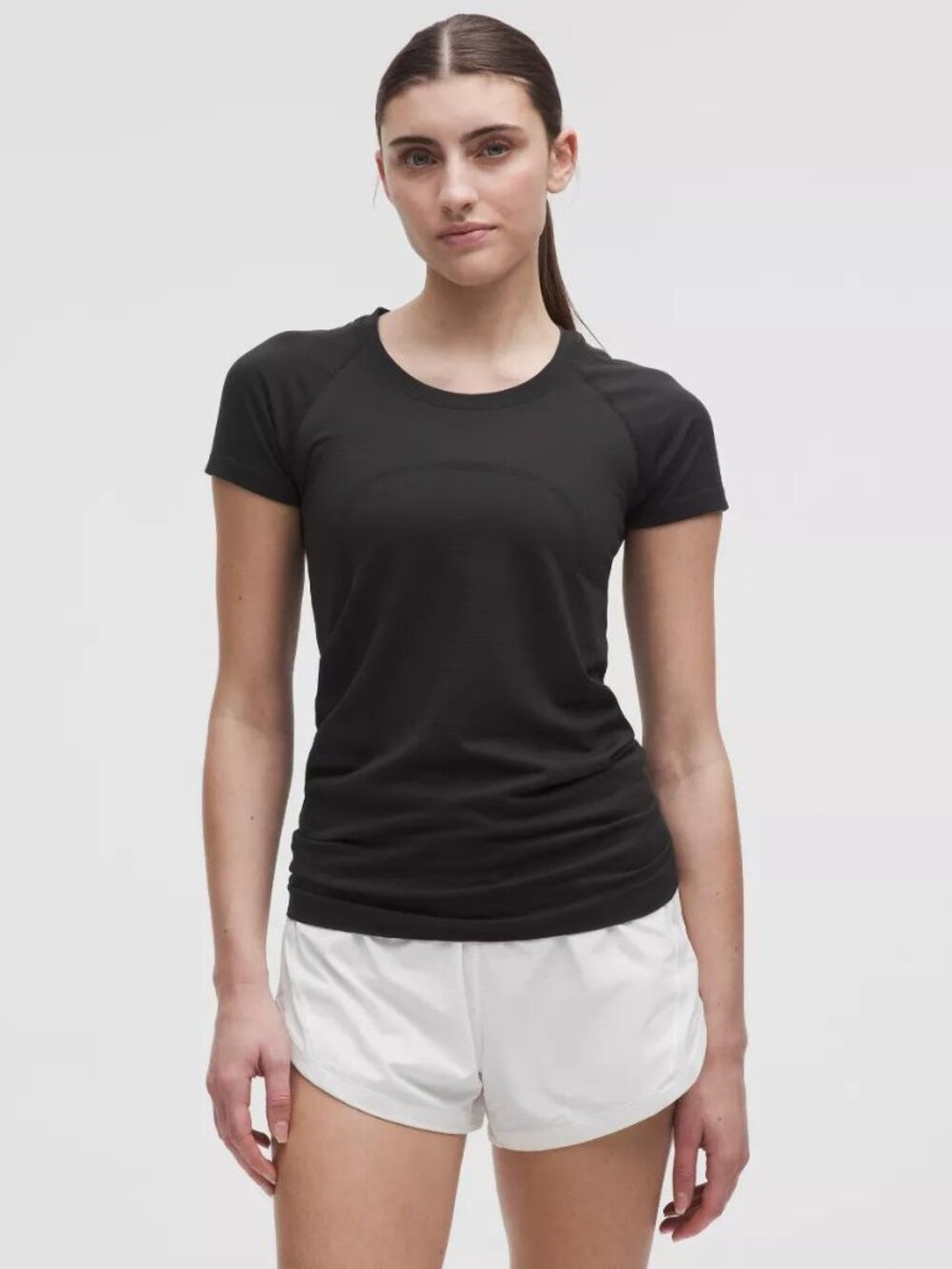 NWT Lululemon Swiftly Tech Short Sleeve Shirt 2.0 Black Size 6